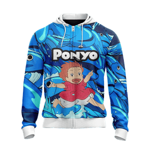 Ponyo New Style Zip Up Hoodie