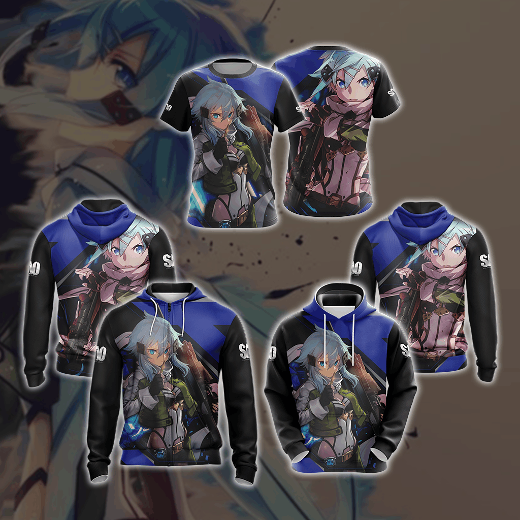 Sword Art Online - Sinon Unisex 3D T-shirt
