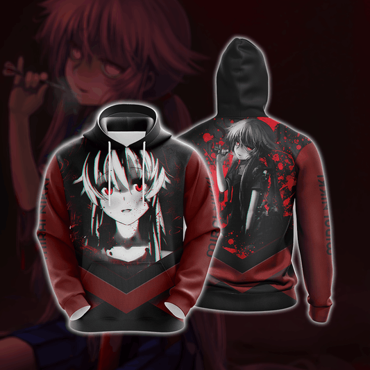 Future Diary Mirai Nikki New Style Unisex 3D Hoodie