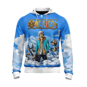 One Piece Trafalgar Law New Zip Up Hoodie