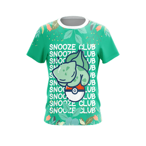 Pokemon - Bulbasaur Snooze Club Unisex 3D T-shirt