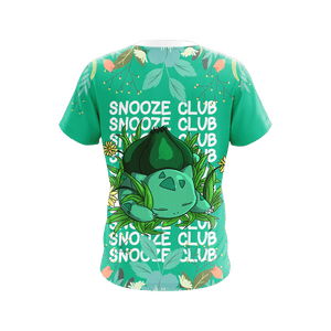 Pokemon - Bulbasaur Snooze Club Unisex 3D T-shirt