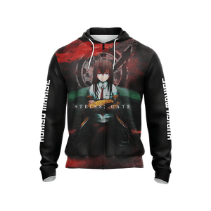 Steins;Gate Makise Kurisu New Style Unisex Zip Up Hoodie