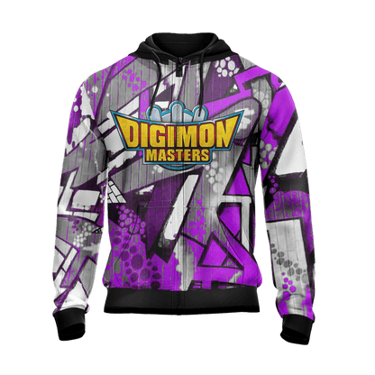 Digimon Master Reliability Unisex Zip Up Hoodie