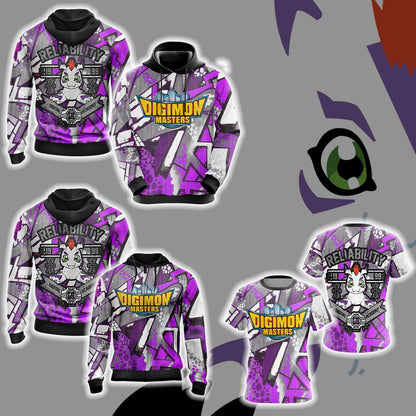 Digimon Master Reliability Unisex Zip Up Hoodie