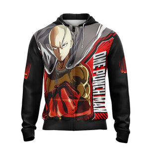 One Punch Man Saitama New Look Zip Up Hoodie