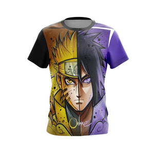 Naruto And Sasuke New Style 3D T-shirt