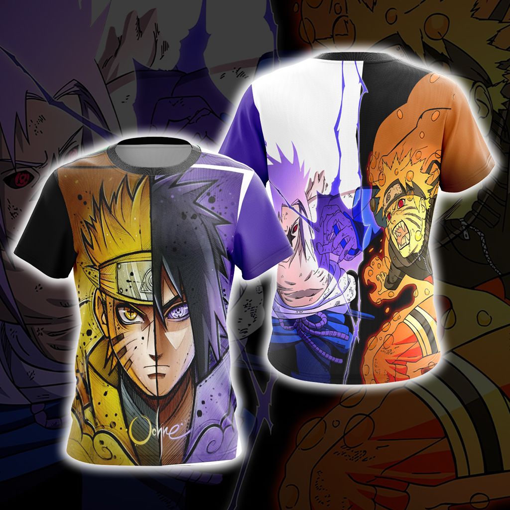Naruto And Sasuke New Style 3D T-shirt T-shirt