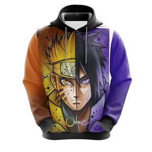 Naruto And Sasuke New Style 3D Hoodie