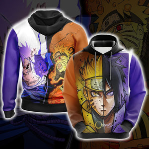 Naruto And Sasuke New Style 3D Hoodie