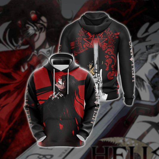 Hellsing Unisex 3D Hoodie