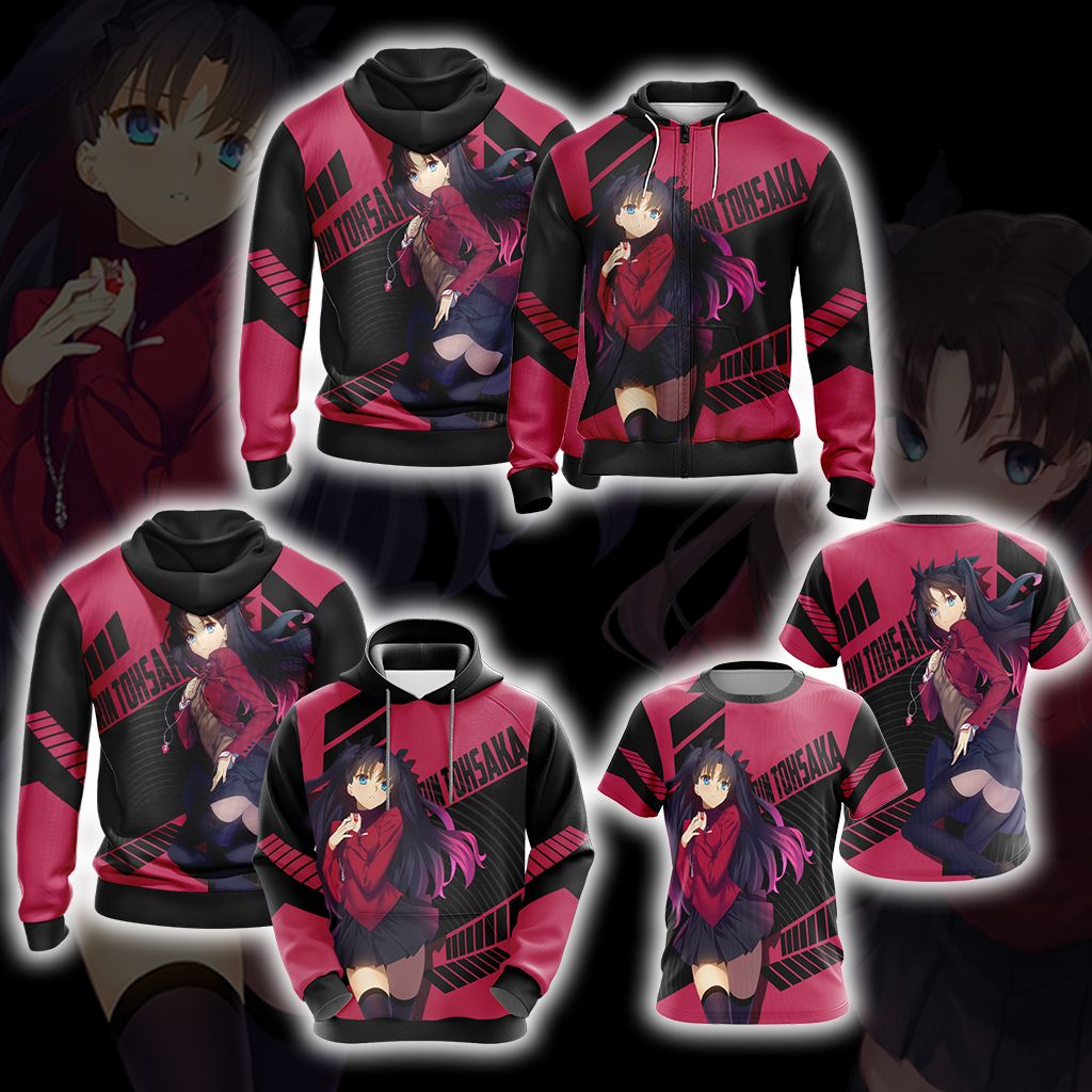 Fate/Stay Night - Unlimited Blade Works Rin Tohsaka 3D T-shirt