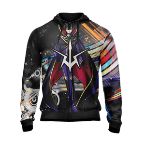 Code Geass Lamperouge Lelouch New Unisex Zip Up Hoodie