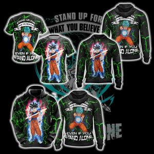 Goku - Stand Up For What You Believe Unisex 3D T-shirt