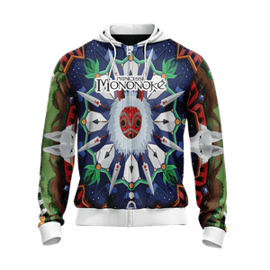 Princess Mononoke New Style Unisex Zip Up Hoodie