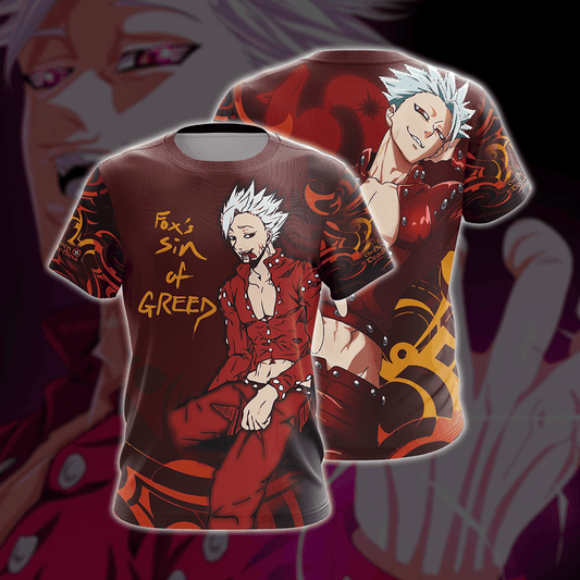 The Seven Deadly Sins Ban Sin Of Greed 3D T-shirt T-shirt