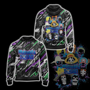 One Piece x Suicide Squad 3D Zip Up Hoodie