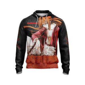 Rurouni Kenshin Unisex Zip Up Hoodie