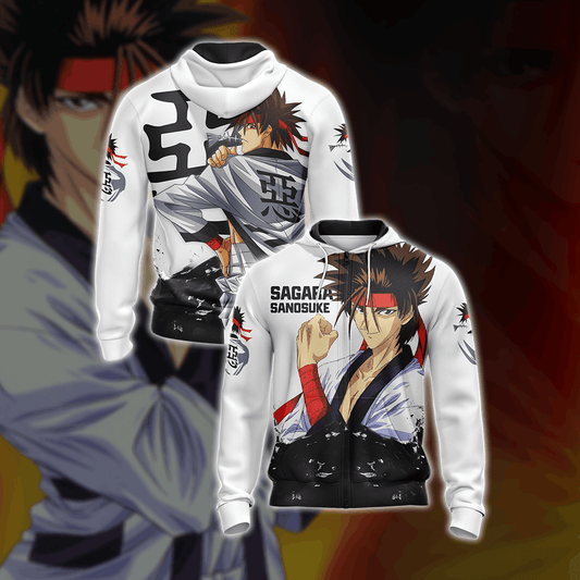 Rurouni Kenshin - Sagara Sanosuke Unisex Zip Up Hoodie