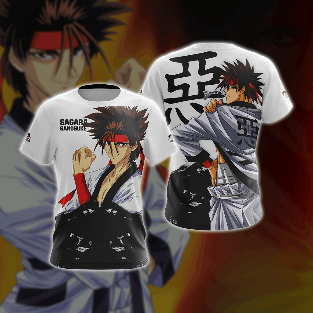 Rurouni Kenshin - Sagara Sanosuke Unisex 3D T-shirt T-shirt