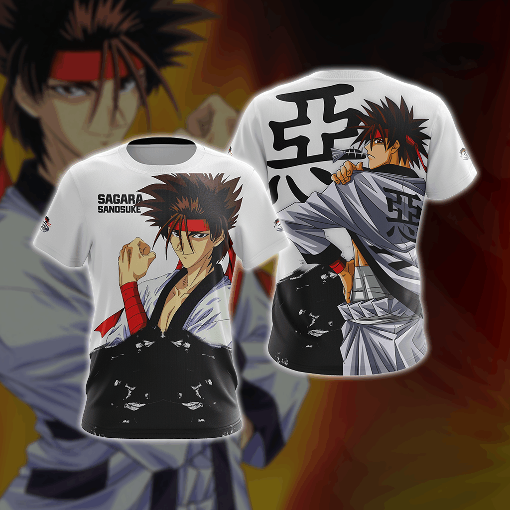Rurouni Kenshin - Sagara Sanosuke Unisex 3D T-shirt
