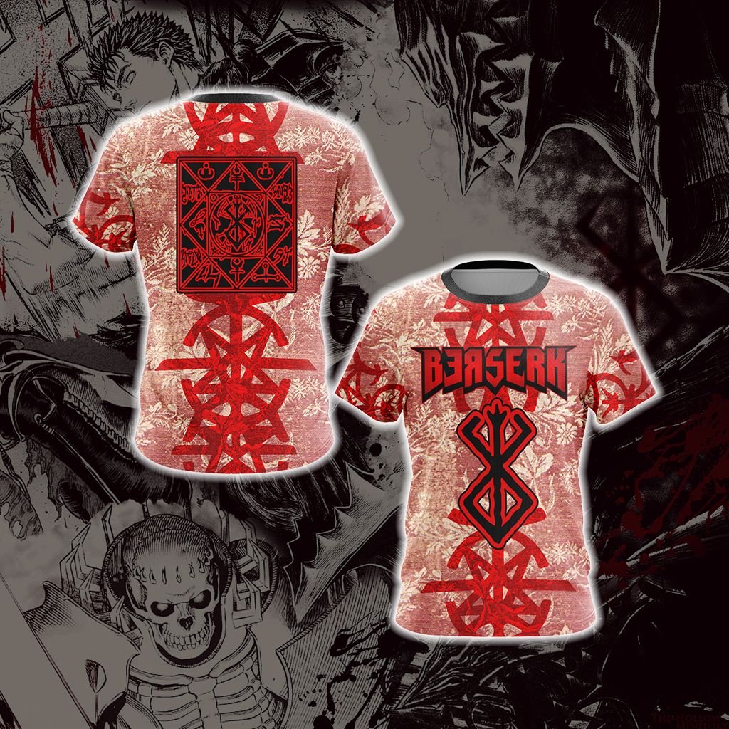 Berserk - Guts Brand of Sacrifice Protective Seal Tailsman Unisex 3D T-shirt T-shirt