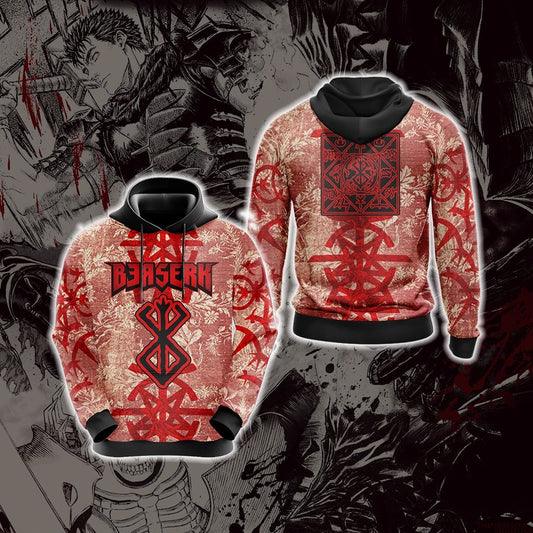 Berserk - Guts Brand of Sacrifice Protective Seal Tailsman Unisex 3D Hoodie