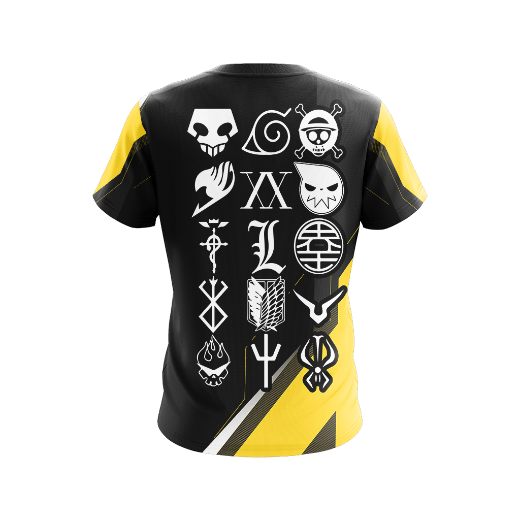 Anime Logos Unisex 3D T-shirt