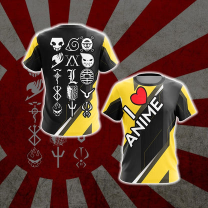 Anime Logos Unisex 3D T-shirt T-shirt