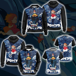 Ponyo New Look Unisex 3D Hoodie