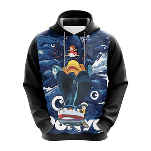 Ponyo New Look Unisex 3D Hoodie