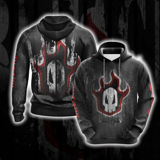 Bleach Skull 3D Hoodie