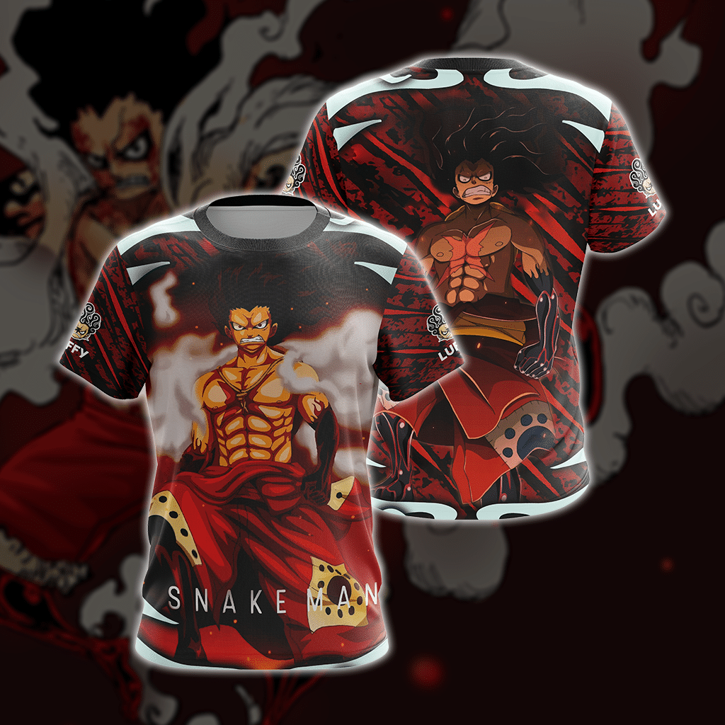 One Piece Luffy Snakeman Unisex 3D T-shirt T-shirt