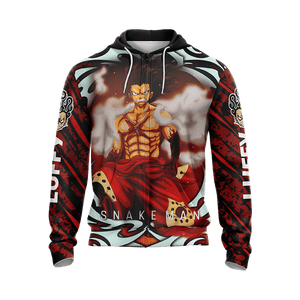 Luffy Snakeman Zip Up Hoodie