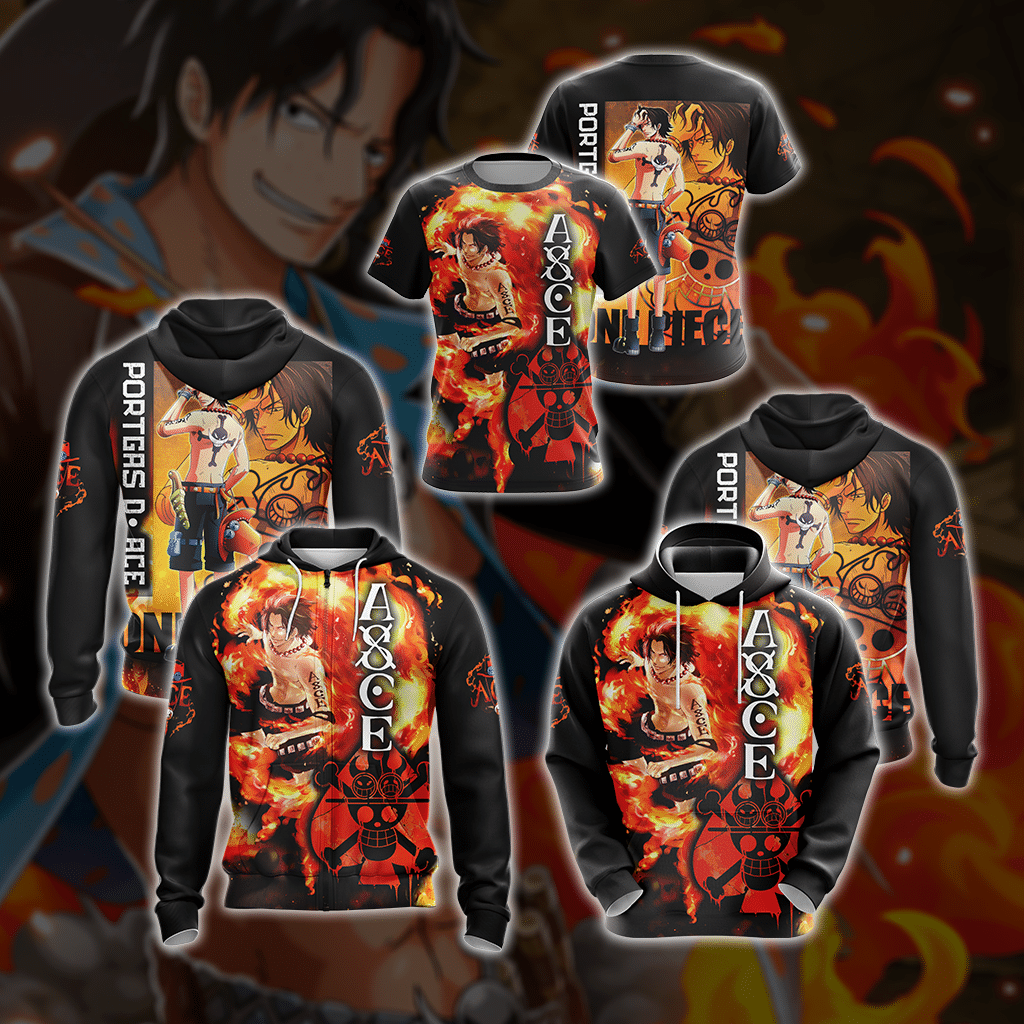 One Piece Portgas D. Ace New 3D Hoodie