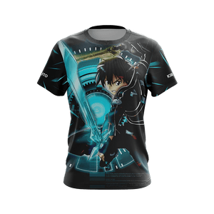 Sword Art Online - Kirito New Look Unisex 3D T-shirt