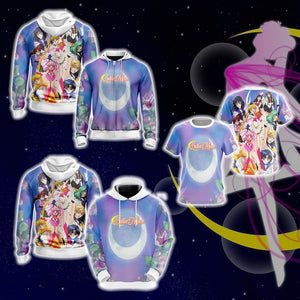 Sailor Moon S Group Zip Up Hoodie