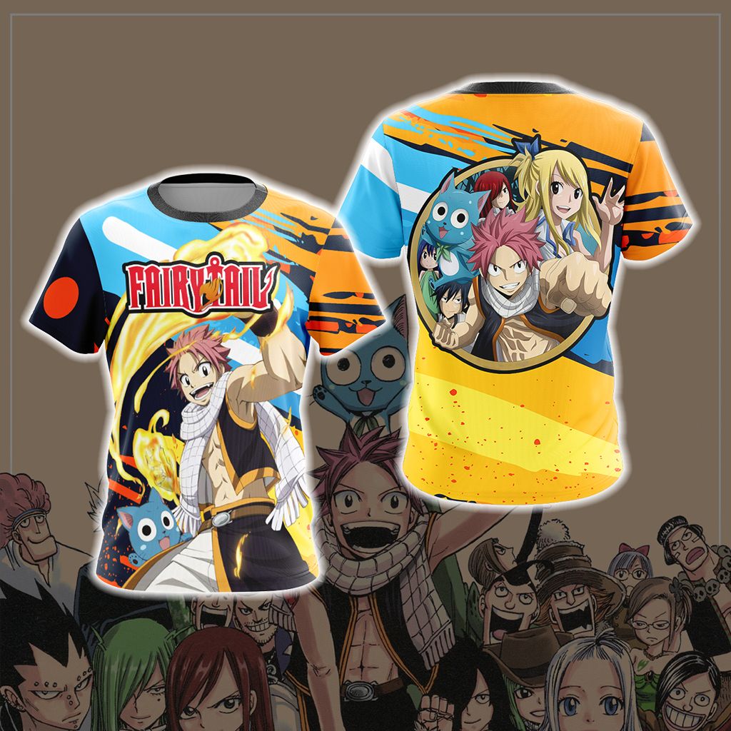 Fairy Tail New Version Unisex 3D T-shirt T-shirt