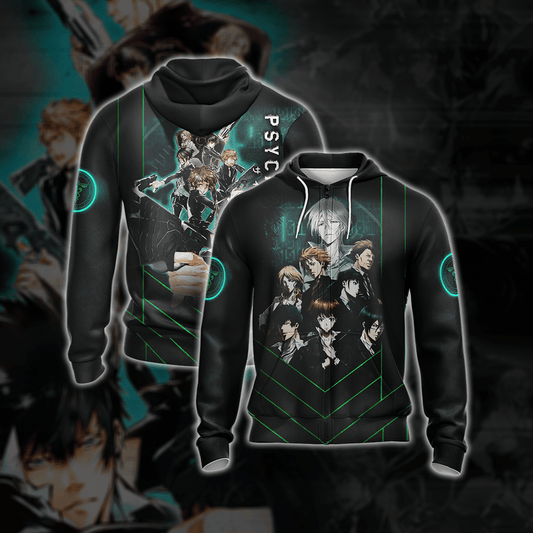 Psycho-Pass Unisex Zip Up Hoodie