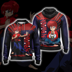 Ranma ½ Cute Unisex 3D Hoodie