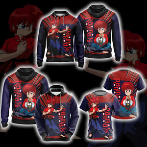 Ranma ½ Cute Unisex 3D Hoodie