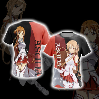 Sword Art Online Asuna Yukki New Look Unisex 3D T-shirt T-shirt