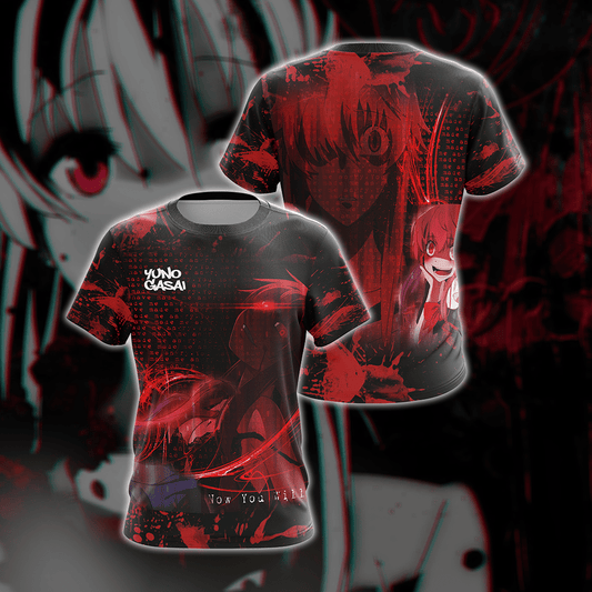 Future Diary Gasai Yuno Unisex 3D T-shirt T-shirt