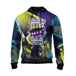 Jojo's Bizarre Adventure - Star Platinum Gym Unisex Zip Up Hoodie