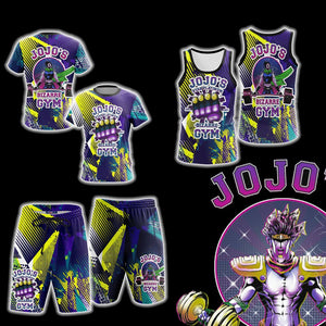 Jojo's Bizarre Adventure - Star Platinum Gym Unisex 3D Tank Top