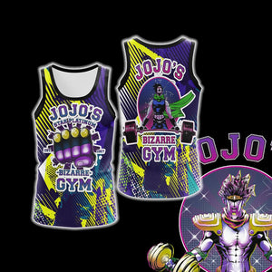 Jojo's Bizarre Adventure - Star Platinum Gym Unisex 3D Tank Top