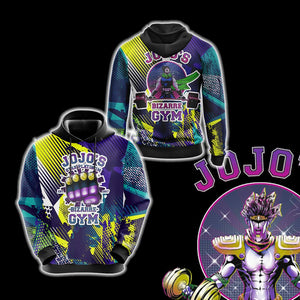 Jojo's Bizarre Adventure - Star Platinum Gym Unisex 3D Hoodie