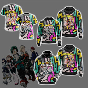 My Hero Academia Characters Unisex Zip Up Hoodie