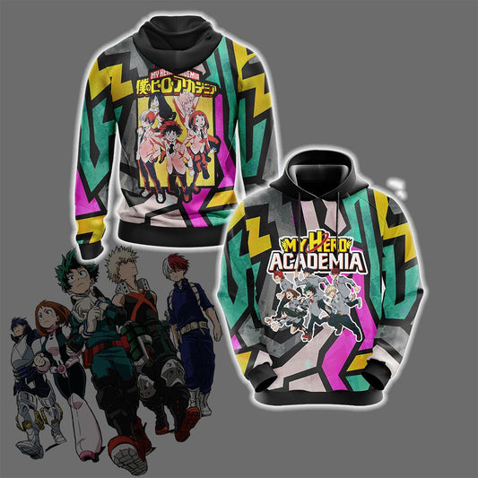 My Hero Academia Characters Unisex 3D Hoodie