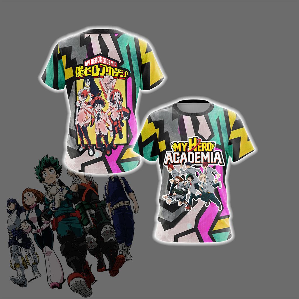 My Hero Academia Characters Unisex 3D T-shirt T-shirt